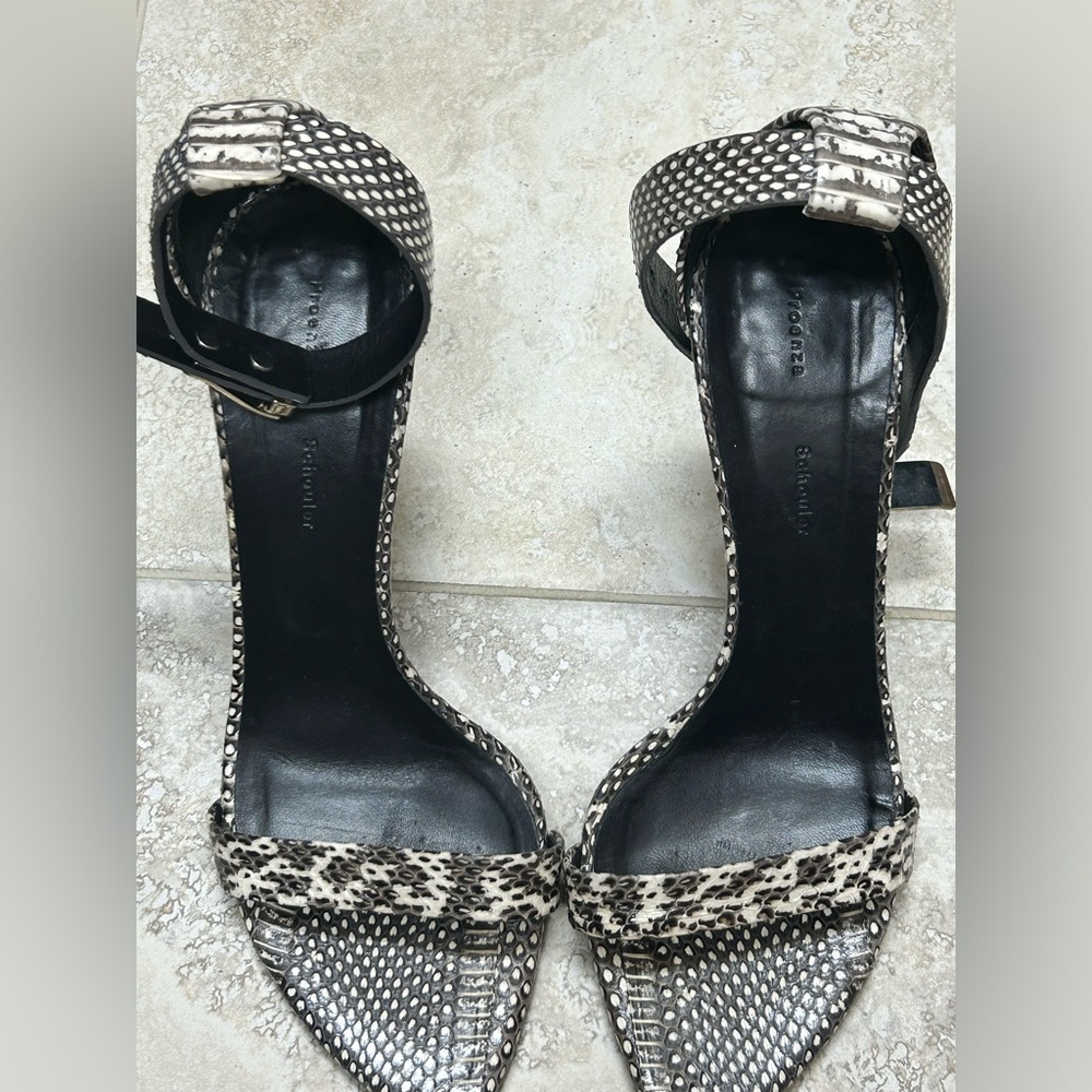 Proenza Schouler snake print sandals